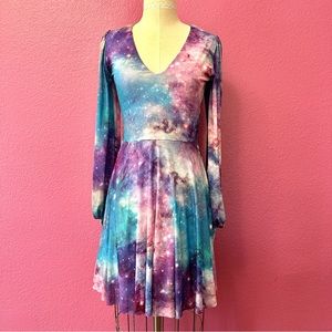 Blackmilk GALAXY FAIRYLAND SHEER ROMANCE DRESS - LIMITED